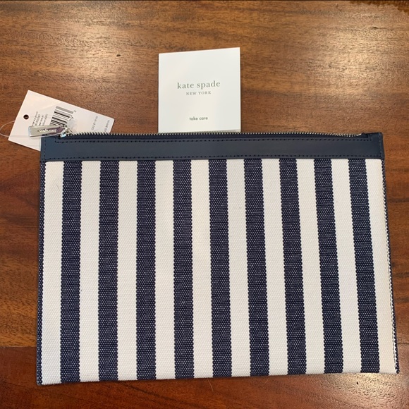 NWT Kate Spade Zip Pouch/Street Tote in Blazer Blue - Picture 3 of 5